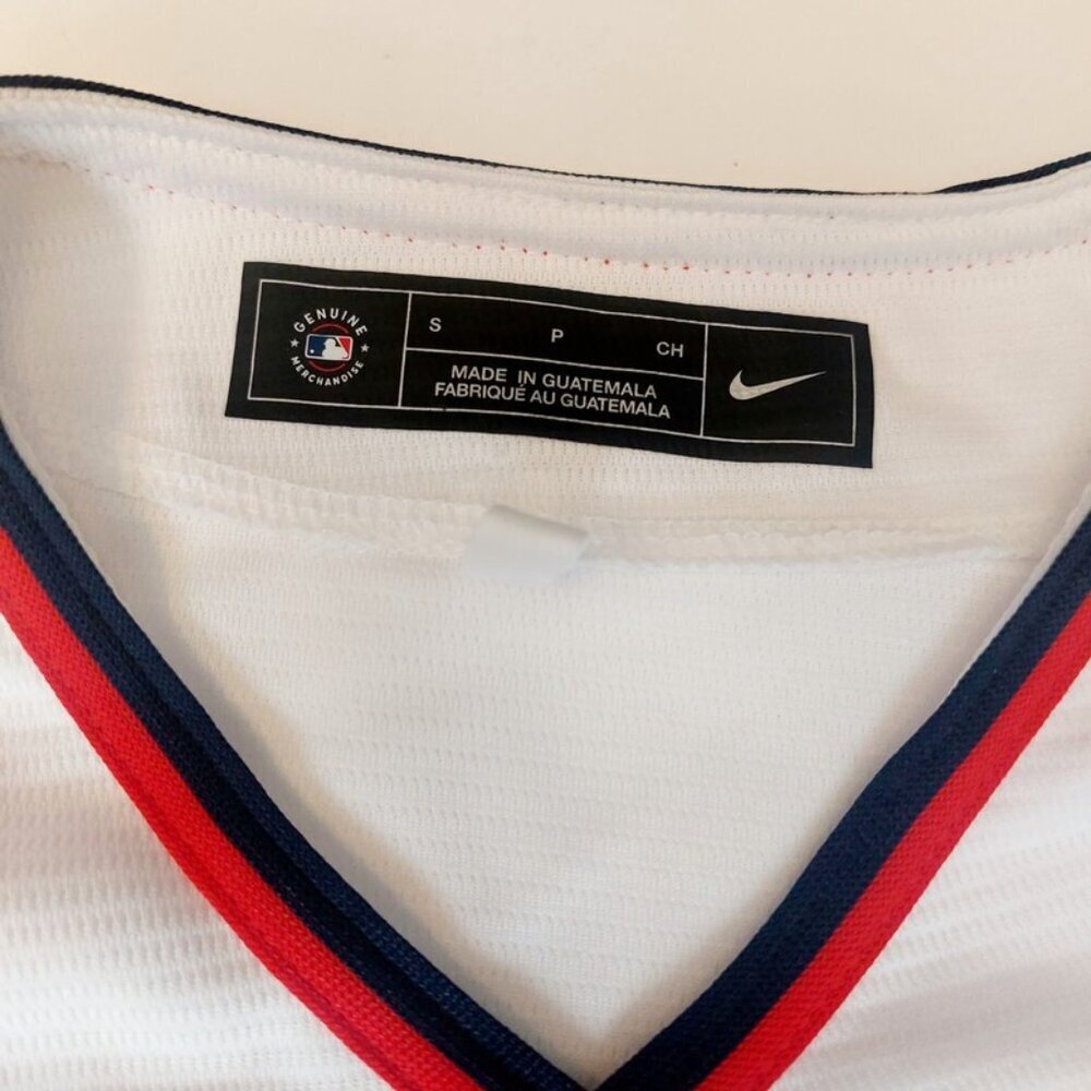 Nike Washington Nationals Mens Size S Full Button Home Jersey White Blank MLB - Picture 3 of 7